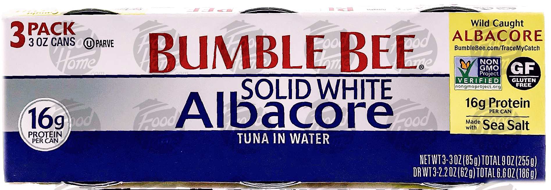 Bumble Bee Tuna Albacore Solid White In Water 3 Oz Full-Size Picture